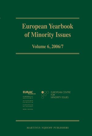 Cover European Yearbook of Minority Issues, Volume 6 (2006/2007)