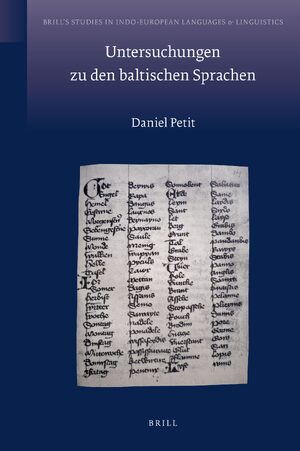 Cover Untersuchungen zu den baltischen Sprachen