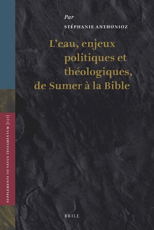 Cover L'eau, enjeux politiques et théologiques, de Sumer à la Bible