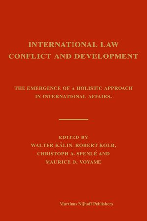Cover International Law, Conflict and Development