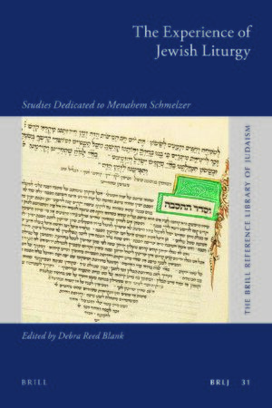 Cover The Experience of Jewish Liturgy