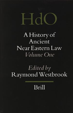 Cover A History of Ancient Near Eastern Law (2 vols)
