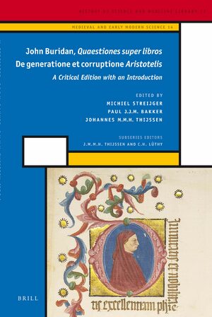 Cover John Buridan <i>Quaestiones super libros</i> De generatione et corruptione <i>Aristotelis</i>
