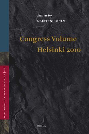 Cover Congress Volume Helsinki 2010