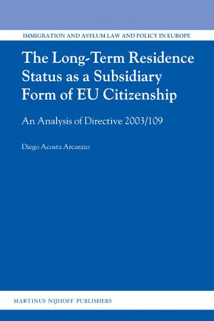 Cover The Long-Term Residence Status as a Subsidiary Form of EU Citizenship