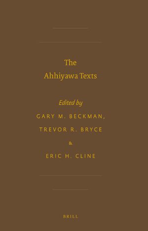 Cover The Ahhiyawa Texts
