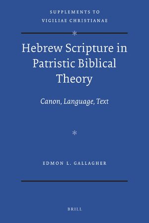 Cover Hebrew Scripture in Patristic Biblical Theory