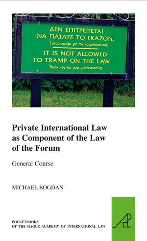 Cover Private International Law as Component of the Law of the Forum