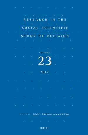 Cover Research in the Social Scientific Study of Religion, Volume 23