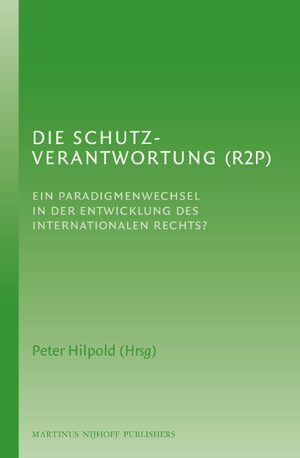 Cover Die Schutzverantwortung (R2P)