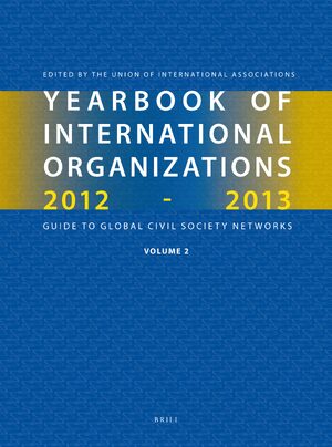Cover Yearbook of International Organizations 2012-2013 (Volume 2)