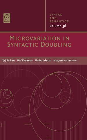 Cover Microvariation in Syntactic Doubling