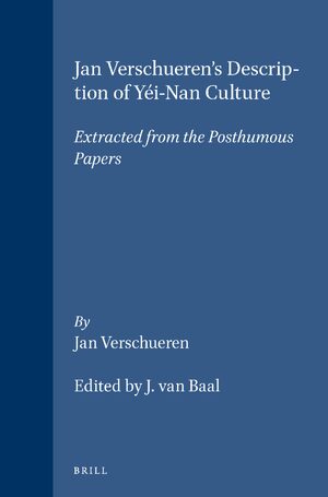 Cover Jan Verschueren's Description of YÃ©i-Nan Culture