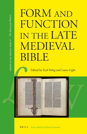 Cover Form and Function in the Late Medieval Bible