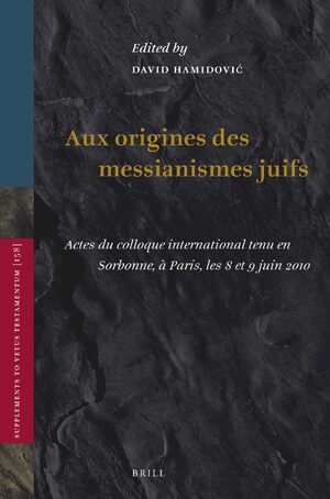 Cover Aux origines des messianismes Juifs