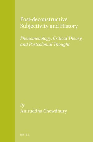 Cover Post-deconstructive Subjectivity and History
