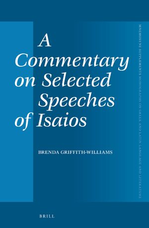 Cover A Commentary on Selected Speeches of Isaios