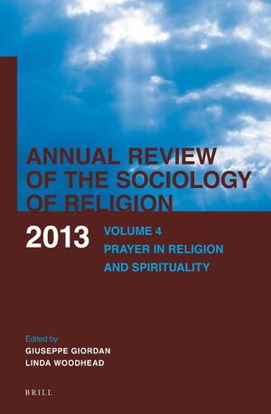 Cover Annual Review of the Sociology of Religion. Volume 4 (2013)