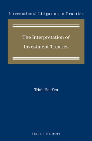 Cover The Interpretation of Investment Treaties