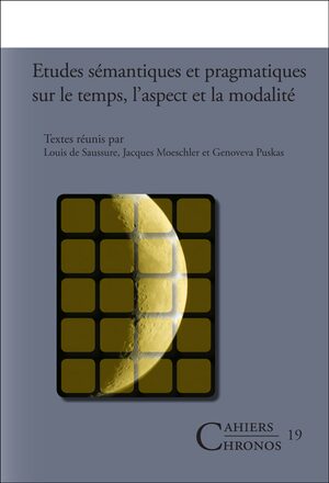 Cover Ãtudes sÃ©mantiques et pragmatiques sur le temps, l'aspect et la modalitÃ©