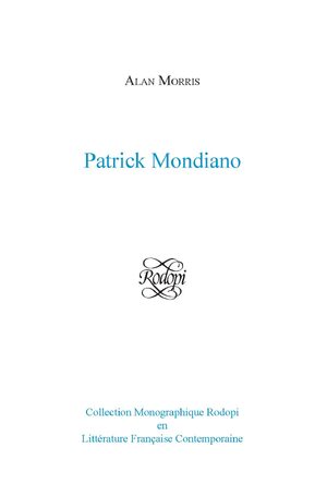 Cover Patrick Modiano