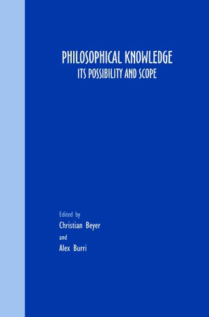 Cover Philosophical Knowledge