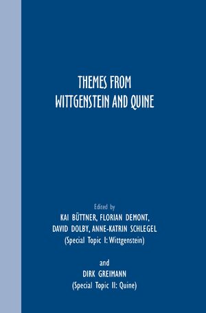 Cover Themes from Wittgenstein and Quine