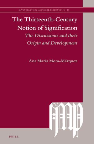 Cover The Thirteenth-Century Notion of Signification