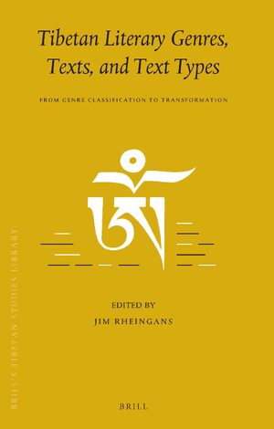 Cover Tibetan Literary Genres, Texts, and Text Types