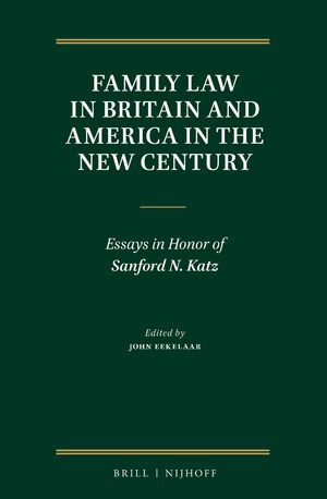 Cover Family Law in Britain and America in the New Century