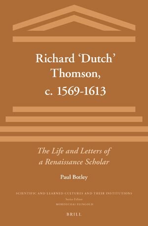 Cover Richard ‘Dutch’ Thomson, c. 1569-1613