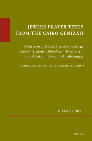 Cover Jewish Prayer Texts from the Cairo Genizah