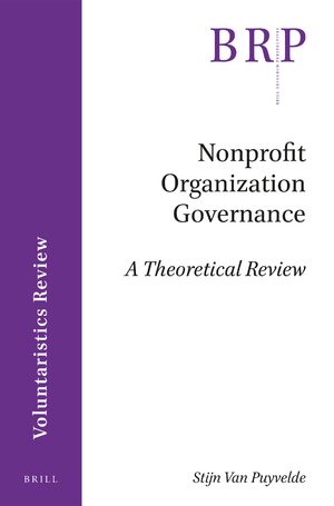 Cover Nonprofit Organization Governance