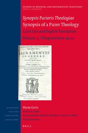 Cover Synopsis Purioris Theologiae / Synopsis of a Purer Theology