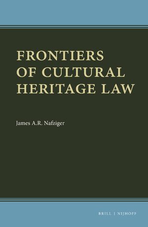 Cover Frontiers of Cultural Heritage Law