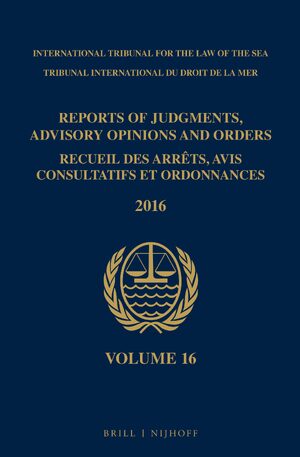 Cover Reports of Judgments, Advisory Opinions and Orders / Recueil des arrÃªts, avis consultatifs et ordonnances, Volume 16 (2016)