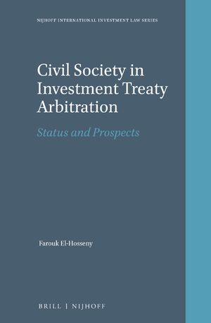Cover Civil Society in Investment Treaty Arbitration