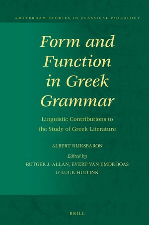 Cover Form and Function in Greek Grammar