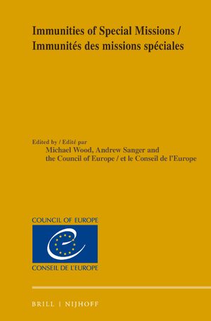 Cover Immunities of Special Missions/ImmunitÃ©s des missions spÃ©ciales