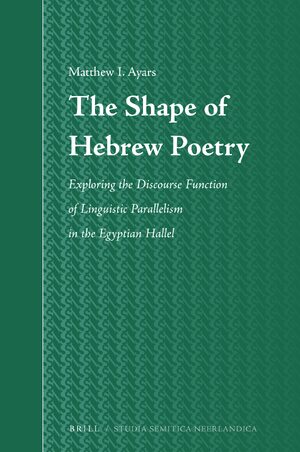 Cover The Shape of Hebrew Poetry