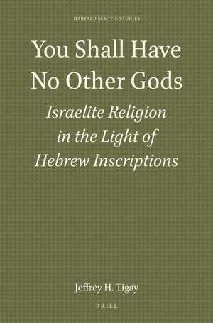 Cover You Shall Have No Other Gods: Israelite Religion in the Light of Hebrew Inscriptions