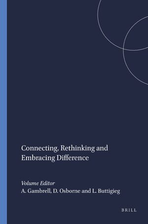 Cover Connecting, Rethinking and Embracing Difference