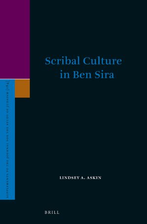 Cover Scribal Culture in Ben Sira