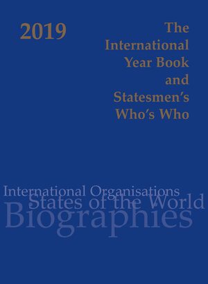 Cover International Year Book & Statesmen's Who's Who 2019
