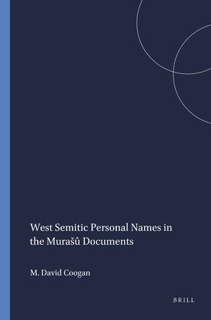 Cover West Semitic Personal Names in the MuraÅ¡Ã» Documents