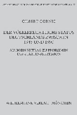 Cover Der vÃ¶lkerrechtliche Status Deutschlands zwischen 1945 und 1990