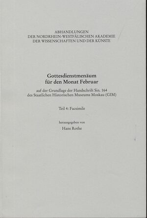Cover GottesdienstmenÃ¤um fÃ¼r den Monat Februar