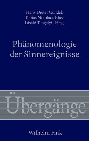 Cover PhÃ¤nomenologie der Sinnereignisse