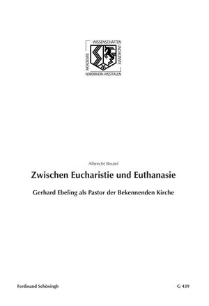 Cover Zwischen Eucharistie und Euthanasie