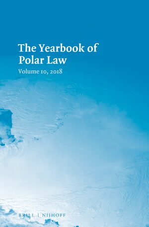Cover The Yearbook of Polar Law Volume 10, 2018